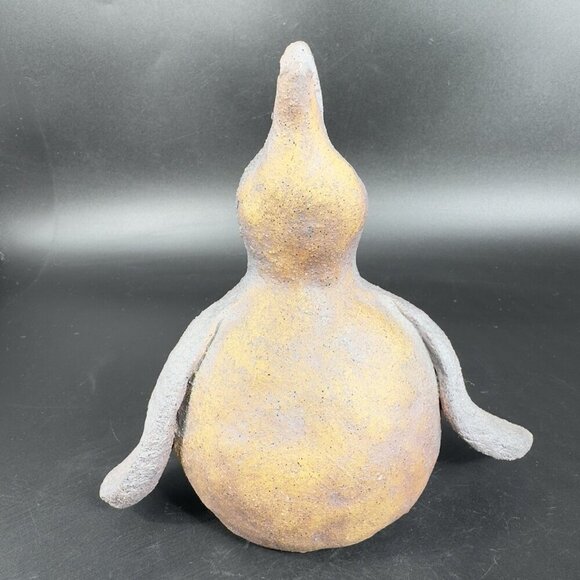 1998 Hand Made Stoneware Pottery Penguin Bird Figurine Artist Signed Decorative - Picture 9 of 11
